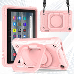 Custodia per tablet con supporto per braccialetto in silicone + PC, For Amazon Kindle Fire 7 2022, For iPad 10th Gen 10.9 2022