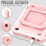 Custodia per tablet con supporto per braccialetto in silicone + PC, For Amazon Kindle Fire 7 2022, For iPad 10th Gen 10.9 2022
