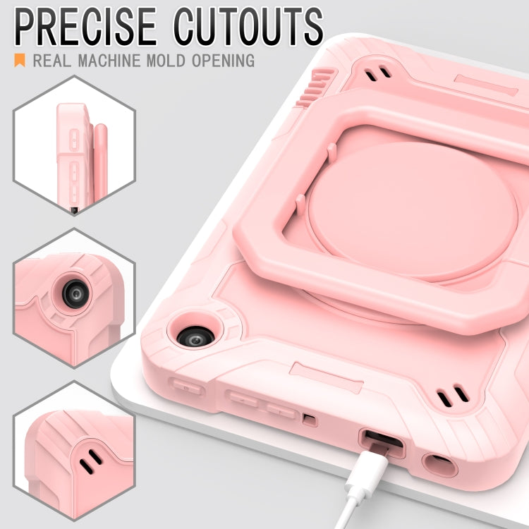 Custodia per tablet con supporto per braccialetto in silicone + PC, For Amazon Kindle Fire 7 2022, For iPad 10th Gen 10.9 2022