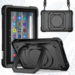 Custodia per tablet con supporto per braccialetto in silicone + PC, For Amazon Kindle Fire 7 2022, For iPad 10th Gen 10.9 2022