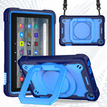 Custodia per tablet con supporto per braccialetto in silicone + PC, For Amazon Kindle Fire 7 2022, For iPad 10th Gen 10.9 2022