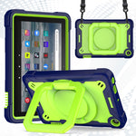 Custodia per tablet con supporto per braccialetto in silicone + PC, For Amazon Kindle Fire 7 2022, For iPad 10th Gen 10.9 2022