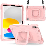 Custodia per tablet con supporto per braccialetto in silicone + PC, For Amazon Kindle Fire 7 2022, For iPad 10th Gen 10.9 2022