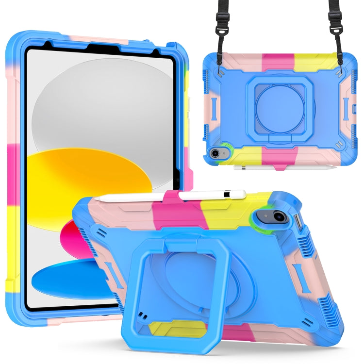 Custodia per tablet con supporto per braccialetto in silicone + PC, For Amazon Kindle Fire 7 2022, For iPad 10th Gen 10.9 2022