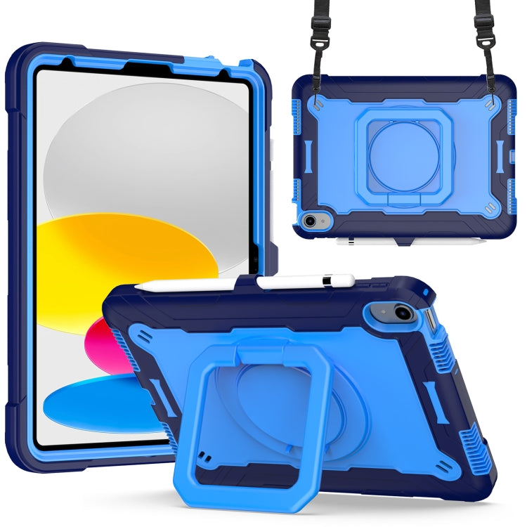 Custodia per tablet con supporto per braccialetto in silicone + PC, For Amazon Kindle Fire 7 2022, For iPad 10th Gen 10.9 2022