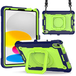 Custodia per tablet con supporto per braccialetto in silicone + PC, For Amazon Kindle Fire 7 2022, For iPad 10th Gen 10.9 2022