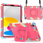 Custodia per tablet con supporto per braccialetto in silicone + PC, For Amazon Kindle Fire 7 2022, For iPad 10th Gen 10.9 2022