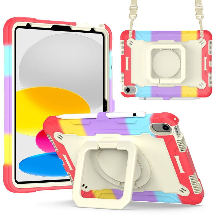 Custodia per tablet con supporto per braccialetto in silicone + PC, For Amazon Kindle Fire 7 2022, For iPad 10th Gen 10.9 2022