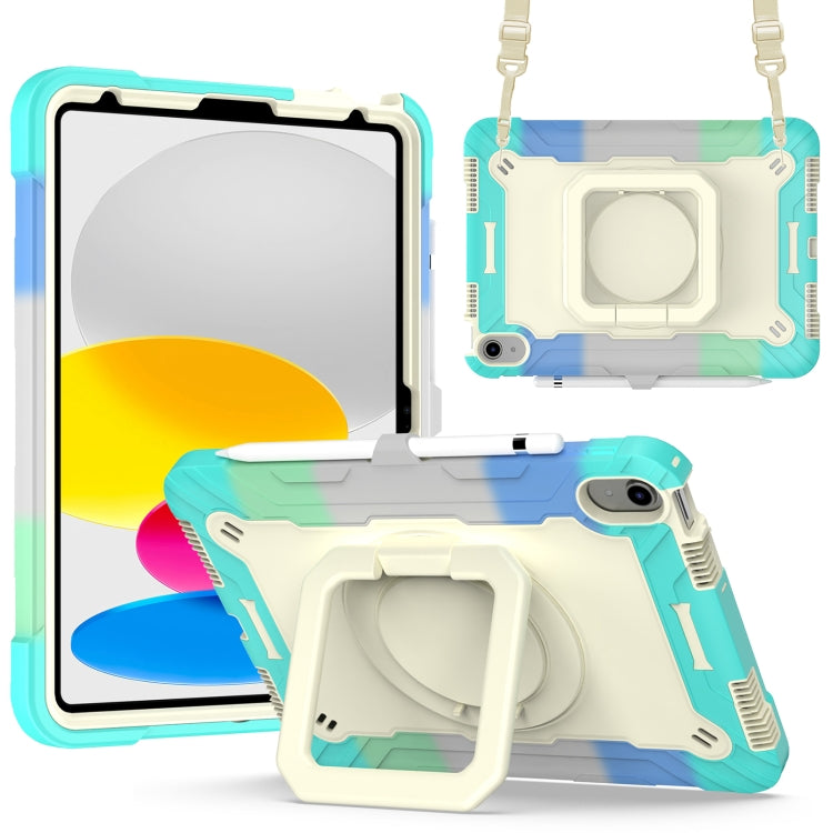 Custodia per tablet con supporto per braccialetto in silicone + PC, For Amazon Kindle Fire 7 2022, For iPad 10th Gen 10.9 2022