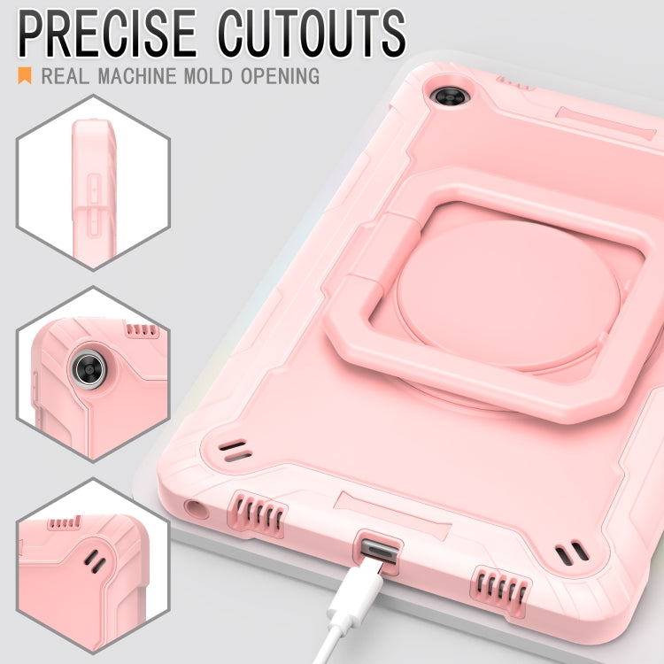 Custodia per tablet con supporto per braccialetto in silicone + PC, For Lenovo Tab M10 Plus 10.6 3rd Gen 2022
