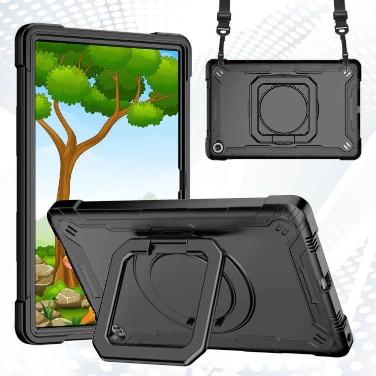 Custodia per tablet con supporto per braccialetto in silicone + PC, For Lenovo Tab M10 Plus 10.6 3rd Gen 2022