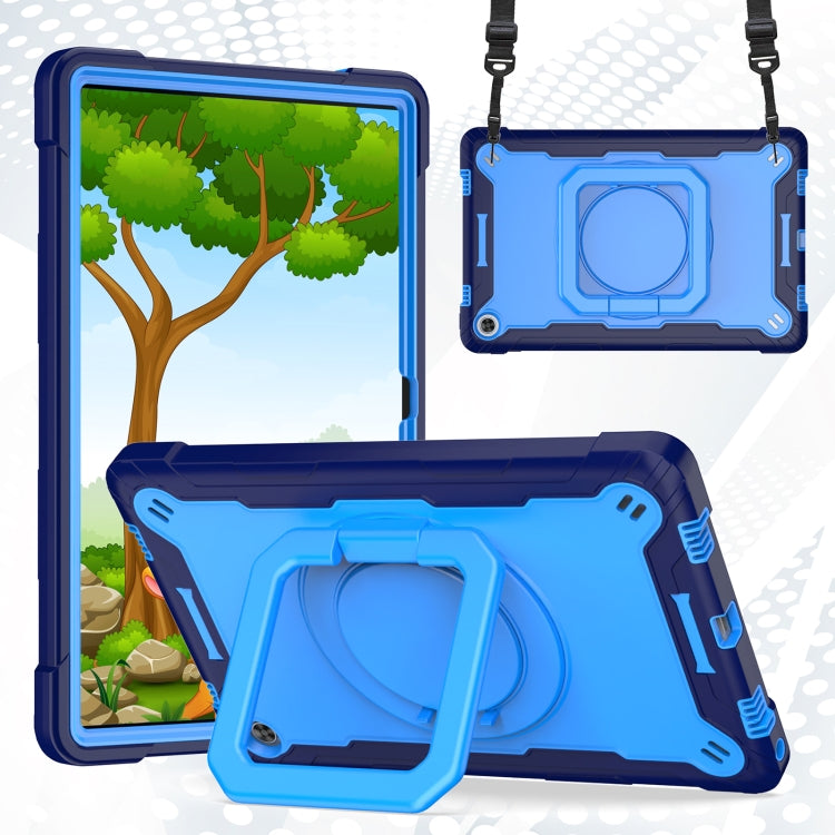 Custodia per tablet con supporto per braccialetto in silicone + PC, For Lenovo Tab M10 Plus 10.6 3rd Gen 2022