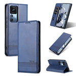 AZNS Custodia per telefono in pelle a conchiglia con struttura in vitello magnetico, For OPPO A17, For Xiaomi 12T / 12T Pro / Redmi K50 Ultra