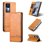 AZNS Custodia per telefono in pelle a conchiglia con struttura in vitello magnetico, For OPPO A17, For Xiaomi 12T / 12T Pro / Redmi K50 Ultra