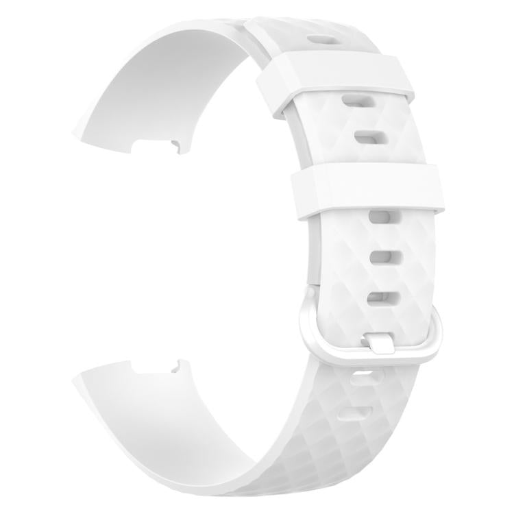 Cinturino per cinturino da polso in TPU con fibbia color argento per Fitbit Charge 4 / Charge 3 / Charge 3 SE, Size: S