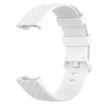 Cinturino per cinturino da polso in TPU con fibbia color argento per Fitbit Charge 4 / Charge 3 / Charge 3 SE, Size: S