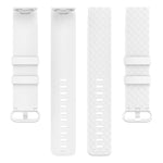 Cinturino per cinturino da polso in TPU con fibbia color argento per Fitbit Charge 4 / Charge 3 / Charge 3 SE, Size: S