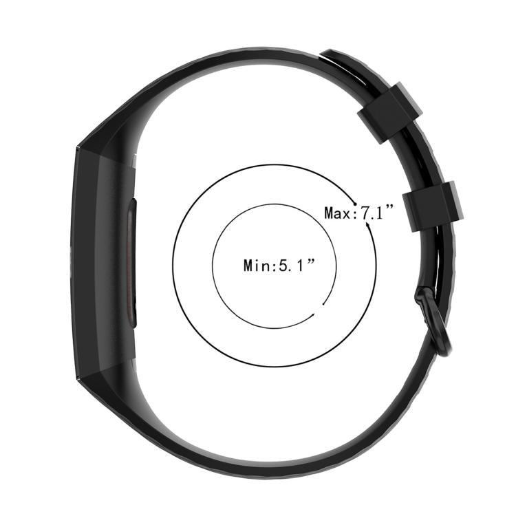 Cinturino per cinturino da polso in TPU con fibbia color argento per Fitbit Charge 4 / Charge 3 / Charge 3 SE, Size: S