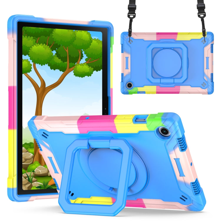 Custodia per tablet con supporto per braccialetto in silicone + PC, For iPad mini 2024 / mini 6, For Samsung Galaxy Tab A8 10.5 2021