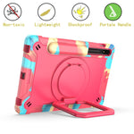 Custodia per tablet con supporto per braccialetto in silicone + PC, For Samsung Galaxy Tab S7 / S8