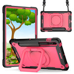 Custodia per tablet con supporto per braccialetto in silicone + PC, For Samsung Galaxy Tab S7 / S8