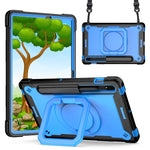 Custodia per tablet con supporto per braccialetto in silicone + PC, For Samsung Galaxy Tab S7 / S8
