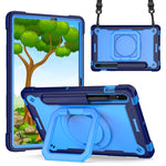 Custodia per tablet con supporto per braccialetto in silicone + PC, For Samsung Galaxy Tab S7 / S8