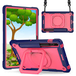 Custodia per tablet con supporto per braccialetto in silicone + PC, For Samsung Galaxy Tab S7 / S8
