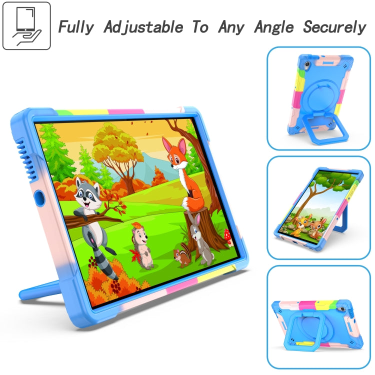 Custodia per tablet con supporto per braccialetto in silicone + PC, For Lenovo Tab M10 HD 2nd Gen, For Samsung Galaxy Tab S7+ / S8+ / S7 FE
