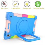 Custodia per tablet con supporto per braccialetto in silicone + PC, For Lenovo Tab M10 HD 2nd Gen, For Samsung Galaxy Tab S7+ / S8+ / S7 FE
