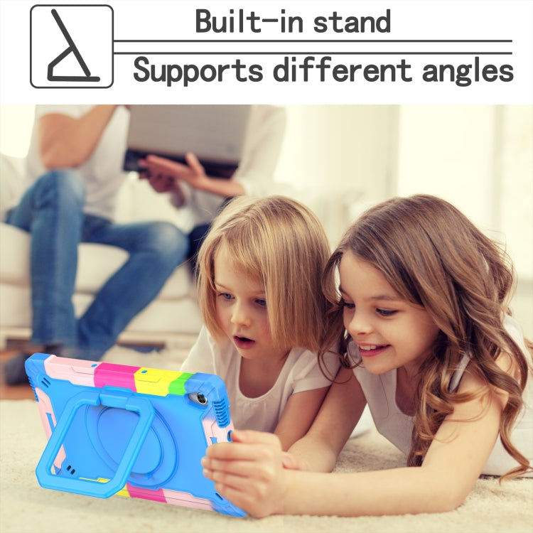 Custodia per tablet con supporto per braccialetto in silicone + PC, For Lenovo Tab M10 HD 2nd Gen, For Samsung Galaxy Tab S7+ / S8+ / S7 FE