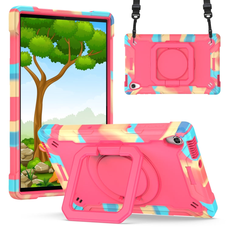 Custodia per tablet con supporto per braccialetto in silicone + PC, For Lenovo Tab M10 HD 2nd Gen, For Samsung Galaxy Tab S7+ / S8+ / S7 FE