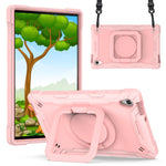Custodia per tablet con supporto per braccialetto in silicone + PC, For Lenovo Tab M10 HD 2nd Gen, For Samsung Galaxy Tab S7+ / S8+ / S7 FE