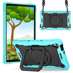 Custodia per tablet con supporto per braccialetto in silicone + PC, For Lenovo Tab M10 HD 2nd Gen, For Samsung Galaxy Tab S7+ / S8+ / S7 FE