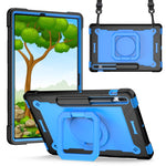 Custodia per tablet con supporto per braccialetto in silicone + PC, For Lenovo Tab M10 HD 2nd Gen, For Samsung Galaxy Tab S7+ / S8+ / S7 FE