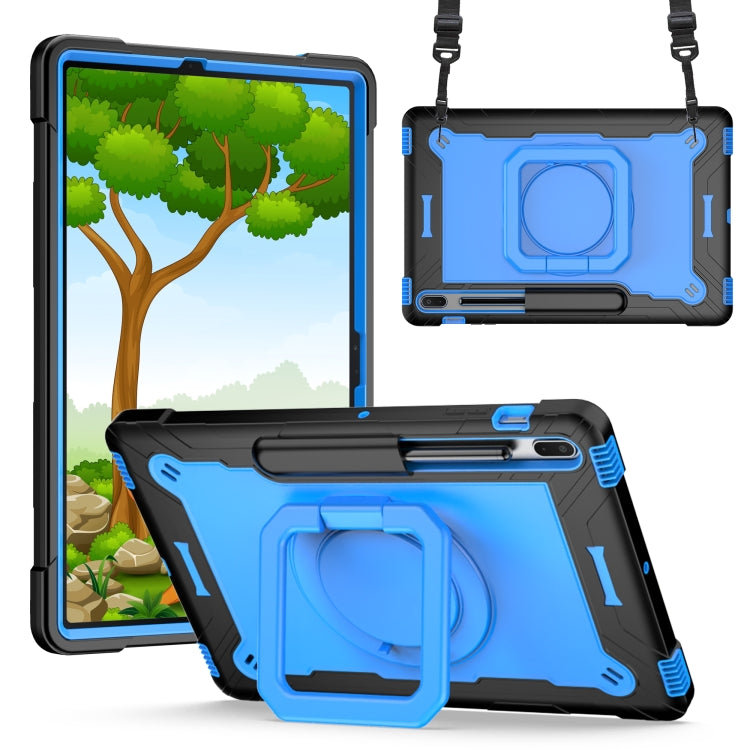 Custodia per tablet con supporto per braccialetto in silicone + PC, For Lenovo Tab M10 HD 2nd Gen, For Samsung Galaxy Tab S7+ / S8+ / S7 FE