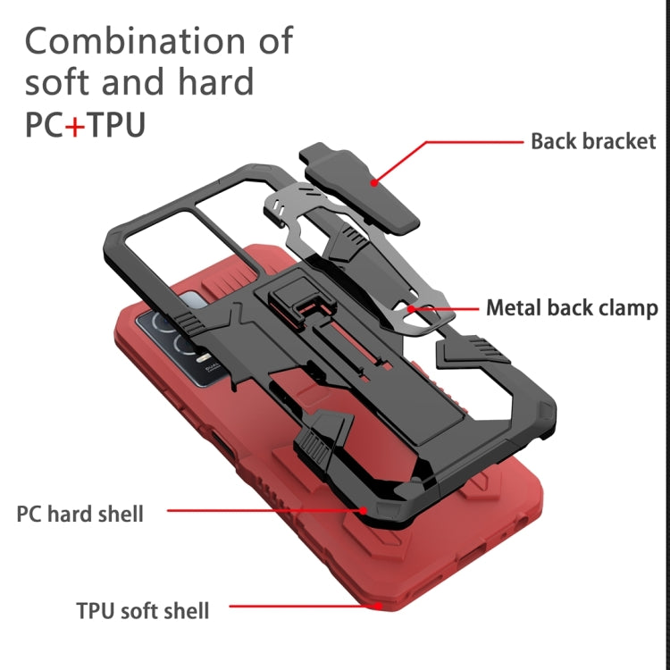 Armor Warrior PC antiurto + custodia per telefono in TPU, For Samsung Galaxy S23+ 5G