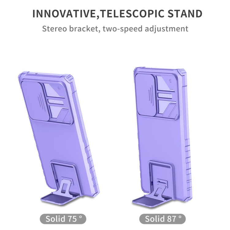 Custodia per telefono camshield scorrevole con supporto stereoscopico, For Samsung Galaxy S23 Ultra 5G, For Samsung Galaxy A14 5G