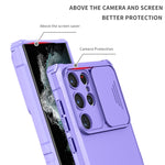 Custodia per telefono camshield scorrevole con supporto stereoscopico, For Samsung Galaxy S23 Ultra 5G, For Samsung Galaxy A14 5G
