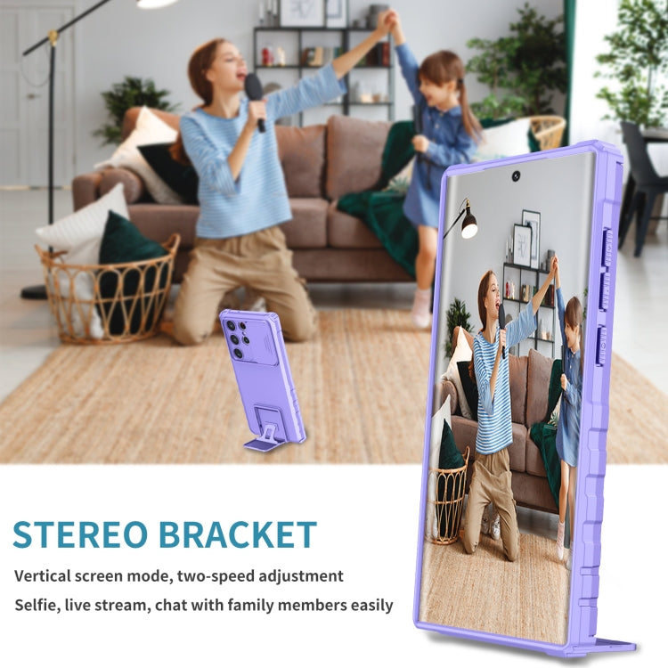 Custodia per telefono camshield scorrevole con supporto stereoscopico, For Samsung Galaxy S23 Ultra 5G, For Samsung Galaxy A14 5G