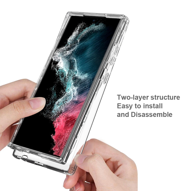 Custodia protettiva per telefono trasparente in TPU + PC a colori sfumati, For Samsung Galaxy S23 Ultra 5G, For Samsung Galaxy S23+ 5G, For Samsung Galaxy S23 5G