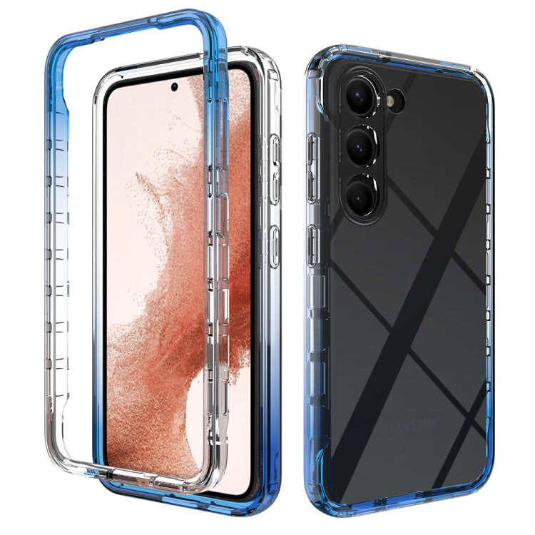 Custodia protettiva per telefono trasparente in TPU + PC a colori sfumati, For Samsung Galaxy S23 Ultra 5G, For Samsung Galaxy S23+ 5G, For Samsung Galaxy S23 5G
