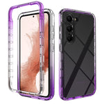 Custodia protettiva per telefono trasparente in TPU + PC a colori sfumati, For Samsung Galaxy S23 Ultra 5G, For Samsung Galaxy S23+ 5G, For Samsung Galaxy S23 5G