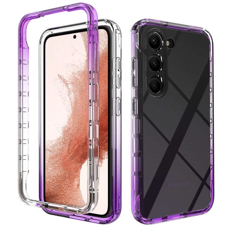 Custodia protettiva per telefono trasparente in TPU + PC a colori sfumati, For Samsung Galaxy S23 Ultra 5G, For Samsung Galaxy S23+ 5G, For Samsung Galaxy S23 5G