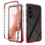 Custodia protettiva per telefono trasparente in TPU + PC a colori sfumati, For Samsung Galaxy S23 Ultra 5G, For Samsung Galaxy S23+ 5G, For Samsung Galaxy S23 5G