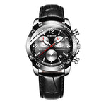 Orologio multifunzionale in pelle da uomo luminoso impermeabile al quarzo, OCHSTIN 6123C