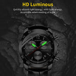 Orologio multifunzionale in pelle da uomo luminoso impermeabile al quarzo, OCHSTIN 6123C