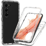 Custodia protettiva integrata per telefono in TPU + PC + PET a colori sfumati trasparenti, For Samsung Galaxy S23 Ultra 5G, For Samsung Galaxy S23+ 5G, For Samsung Galaxy S23 5G