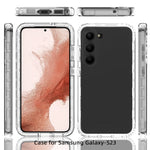 Custodia protettiva integrata per telefono in TPU + PC + PET a colori sfumati trasparenti, For Samsung Galaxy S23 Ultra 5G, For Samsung Galaxy S23+ 5G, For Samsung Galaxy S23 5G
