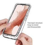 Custodia protettiva integrata per telefono in TPU + PC + PET a colori sfumati trasparenti, For Samsung Galaxy S23 Ultra 5G, For Samsung Galaxy S23+ 5G, For Samsung Galaxy S23 5G
